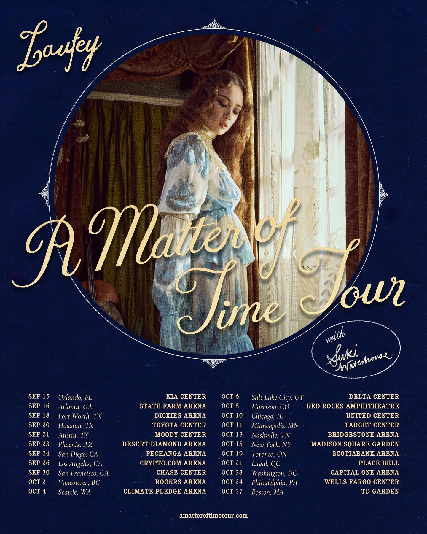 Laufey A Matter Of Time Tour Poster 2025